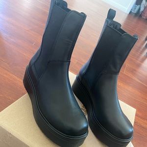 Steve Madden Clarissa boots - Chelsea black platform boots